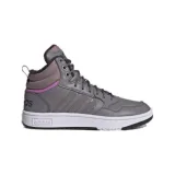 Dámske členkové zimné topánky ADIDAS Hoops 3.0 Mid WTR tracy grey tracy grey wonder red · záber 1