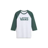 Pánske tričko s krátkym rukávom VANS CLASSIC RAGLAN-WHITE-BISTRO GREEN · záber 5