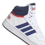 Chlapčenská rekreačná obuv ADIDAS Hoops 3.0 Mid cloud white victory blue better scarlet · záber 5