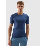 Pánske tréningové tričko s krátkym rukávom 4F TSHIRT FNK-WSS24TFTSM600-32S-DENIM · záber 2