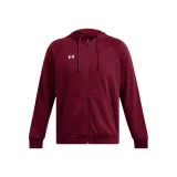 Pánska zateplená mikina so zipsom UNDER ARMOUR UA Rival Fleece FZ Hoodie-RED · záber 4