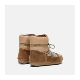 Dievčenské nízke zimné topánky MOON BOOT JR GIRL LOW SUEDE NY, 001 brown · záber 3