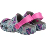 Dievčenské kroksy (rekreačná obuv) COQUI Little Frog + Amulet grey fuchsia · záber 3