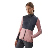 Dámska turistická mikina so zipsom 4F FLEECE-AW23TFLEF142-56S-LIGHT PINK · záber 1