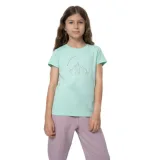 Dievčenské tričko s krátkym rukávom 4F JUNIOR TSHIRT F387-47S-MINT · záber 1