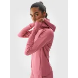 Dámska zateplená tréningová mikina so zipsom 4F SWEATSHIRT FNK-WAW24TFSWF406-53S-DARK PINK · záber 3