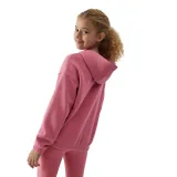Dievčenská mikina s kapucňou 4F JUNIOR SWEATSHIRT-JAW23TSWSF639-54S-PINK · záber 2
