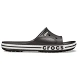 Šlapky (plážová obuv) CROCS Bayaband Slide U black white · záber 1