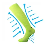 Bežecké kompresné podkolienky VOXX Lithe-neon yellow · záber 2
