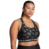 Dámska tréningová športová podprsenka UNDER ARMOUR Crossback Mid Print-BLK · záber 4
