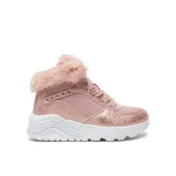 Dievčenské členkové zimné topánky SKECHERS Uno Lite Comfurt Collar mauve · záber 1