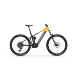 Horský elektrobicykel MONDRAKER Crafty Race, obsidian grey dense yellow racing silver · záber 1