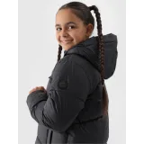 Dievčenská bunda 4F JUNIOR DOWN JACKET-JWAW24TDJAF455-20S-DEEP BLACK · záber 3
