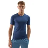 Pánske tréningové tričko s krátkym rukávom 4F TSHIRT FNK-WSS24TFTSM600-32S-DENIM · záber 1