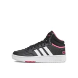 Dámska rekreačná obuv ADIDAS Hoops 3.0 Mid core black cloud white pink fusion · záber 3