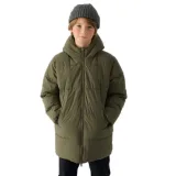 Chlapčenská bunda 4F JUNIOR DOWN JACKET-JWAW24TDJAM464-43S-KHAKI · záber 1