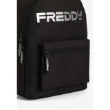 Dámsky batoh FREDDY Backpack with a silver logo and outer pocket-Black · záber 4