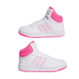 Dievčenská rekreačná obuv ADIDAS Hoops 3.0 Mid K cloud white orchid fusion lucid pink · záber 5