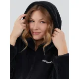 Dámska mikina so zipsom FUNDANGO Sansa Hybrid Jacket-780-antracit · záber 2