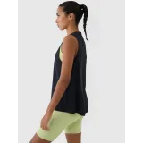 Dámske tréningové tričko bez rukávov 4F SLEEVELESS FNK-RSS25TFSLF415-20S-DEEP BLACK · záber 3