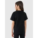 Dievčenské tričko s krátkym rukávom 4F JUNIOR TSHIRT F2333-20S-DEEP BLACK · záber 3