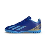 Chlapčenské futbalové kopačky turfy ADIDAS X Crazyfast Messi Jr TF lucid blue blue burst cloud white · záber 2