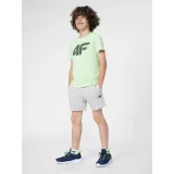 Chlapčenské teplákové kraťasy 4F JUNIOR SHORTS CAS M048-27M-COLD LIGHT GREY MELANGE · záber 3