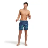 Pánske plavky ARENA MENS BEACH BOXER ALLOVER-660-kikko pro navy · záber 3