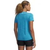 Dámske tréningové tričko s krátkym rukávom UNDER ARMOUR Tech SSV- Twist-BLU · záber 2