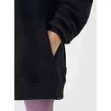 Dievčenská mikina s kapucňou 4F JUNIOR SWEATSHIRT-JWAW24TSWSF1218-20S-DEEP BLACK · záber 4