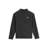 Dievčenská lyžiarska flisová mikina 4F JUNIOR FLEECE UNDERWEAR-JAW23UFLEF033-20S-DEEP BLACK · záber 5