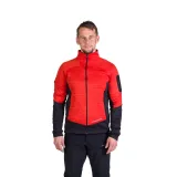 Pánska zateplená turistická mikina so zipsom NORTHFINDER GIACOMO-361redblack · záber 2