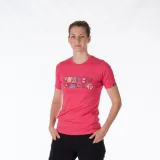 Dámske turistické tričko s krátkym rukávom NORTHFINDER MINNIE-634-pinkmelange · záber 2