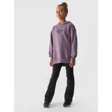 Dievčenská mikina s kapucňou 4F JUNIOR SWEATSHIRT-JWAW24TSWSF1218-51S-VIOLET · záber 3