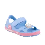 Dievčenské sandále COQUI Yogi + Amulet K light elemental blue fondant pink · záber 1