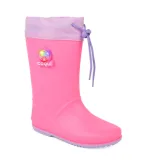 Dievčenské gumáky COQUI Rainy Collar light fuchsia light lila flash · záber 1