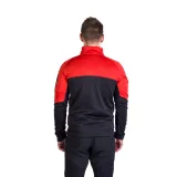 Pánska zateplená turistická mikina so zipsom NORTHFINDER GIACOMO-361redblack · záber 4