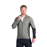Pánska turistická mikina so zipsom NORTHFINDER EGON 807lightgreenblack · záber 1