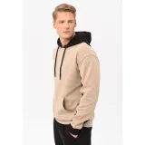 Pánska mikina s kapucňou VOLCANO BLOCK-102-BEIGE · záber 2