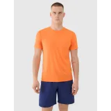 Pánske tréningové tričko s krátkym rukávom 4F TSHIRT FNK M1343-70S-ORANGE · záber 2