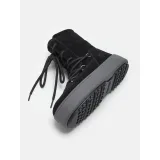 Dievčenské vysoké zimné topánky MOON BOOT JTRACK LACE SUEDE, 003 black · záber 3