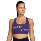 Dámska tréningová športová podprsenka NIKE PRO W DF SWSH LGT SPT GRX BRA-FN2749-547-violet · záber 1