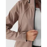 Dámska turistická bunda 4F SOFTSHELL JACKET-AW23TSOFF152-82S-LIGHT BROWN · záber 5