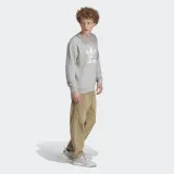Pánska mikina ADIDAS ORIGINALS TREFOIL CREW-IM4501-medium grey heather · záber 4