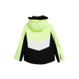 Dievčenská lyžiarska bunda 4F JUNIOR TECHNICAL JACKET-JAW23TTJAF296-72N-LEMON NEON · záber 2