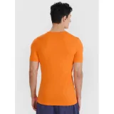 Pánske bežecké tričko s krátkym rukávom 4F TSHIRT FNK-WSS25TFTSM1262-70S-ORANGE · záber 3