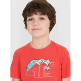 Chlapčenské tričko s krátkym rukávom 4F JUNIOR TSHIRT M1917-63S-CORAL · záber 2