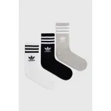 Ponožky ADIDAS ORIGINALS 3 PACK-CREW SOCK-WHITE MGREYH BLACK · záber 2