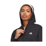 Dámska mikina so zipsom ADIDAS W LIN FT FZ HD-IC6863-Black · záber 3