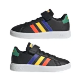 Chlapčenská rekreačná obuv ADIDAS Grand Court 2.0 K core black lucid blue court green · záber 2